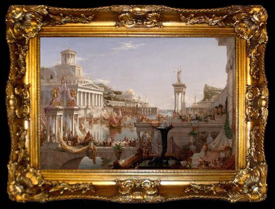 framed  Thomas Cole The Course of Empire: The Consummation of Empire (mk13), Ta009-2
